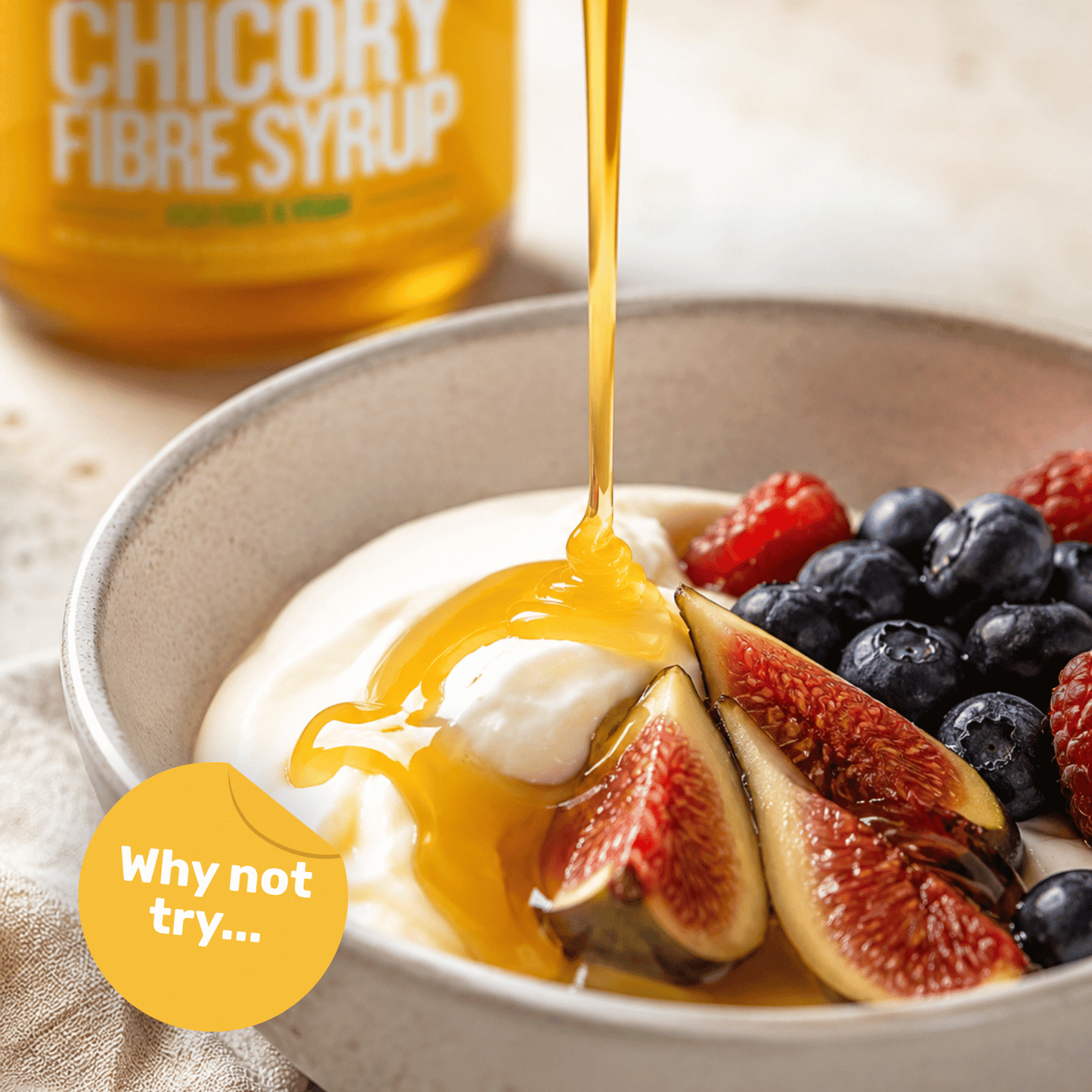 Low Sugar Honey Alternative | High Fibre Chicory Syrup | 230g | Dillon Organic