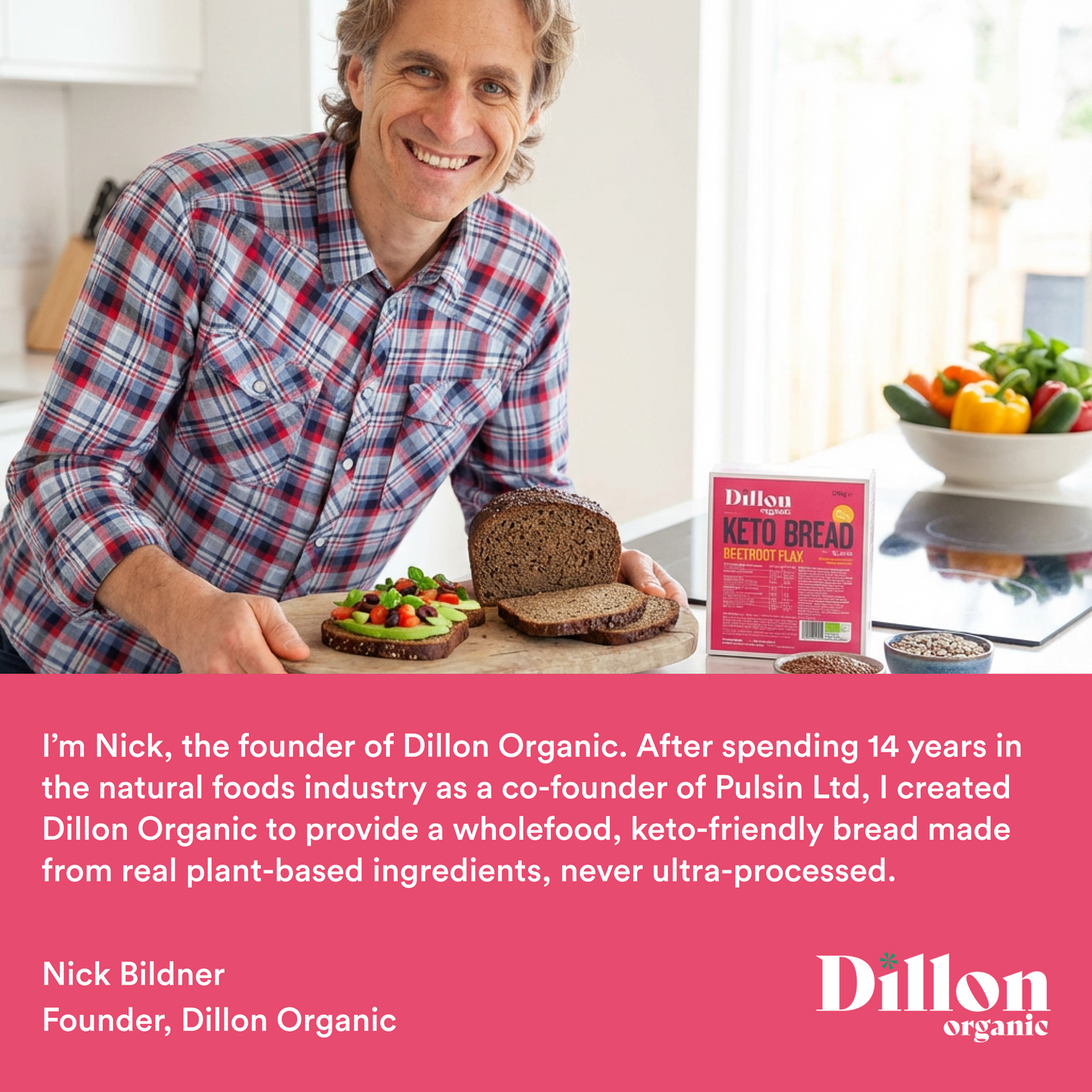 Beetroot Flax Keto Bread 250g