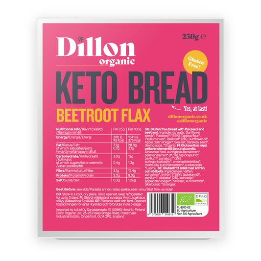 Beetroot Flax Keto Bread 250g