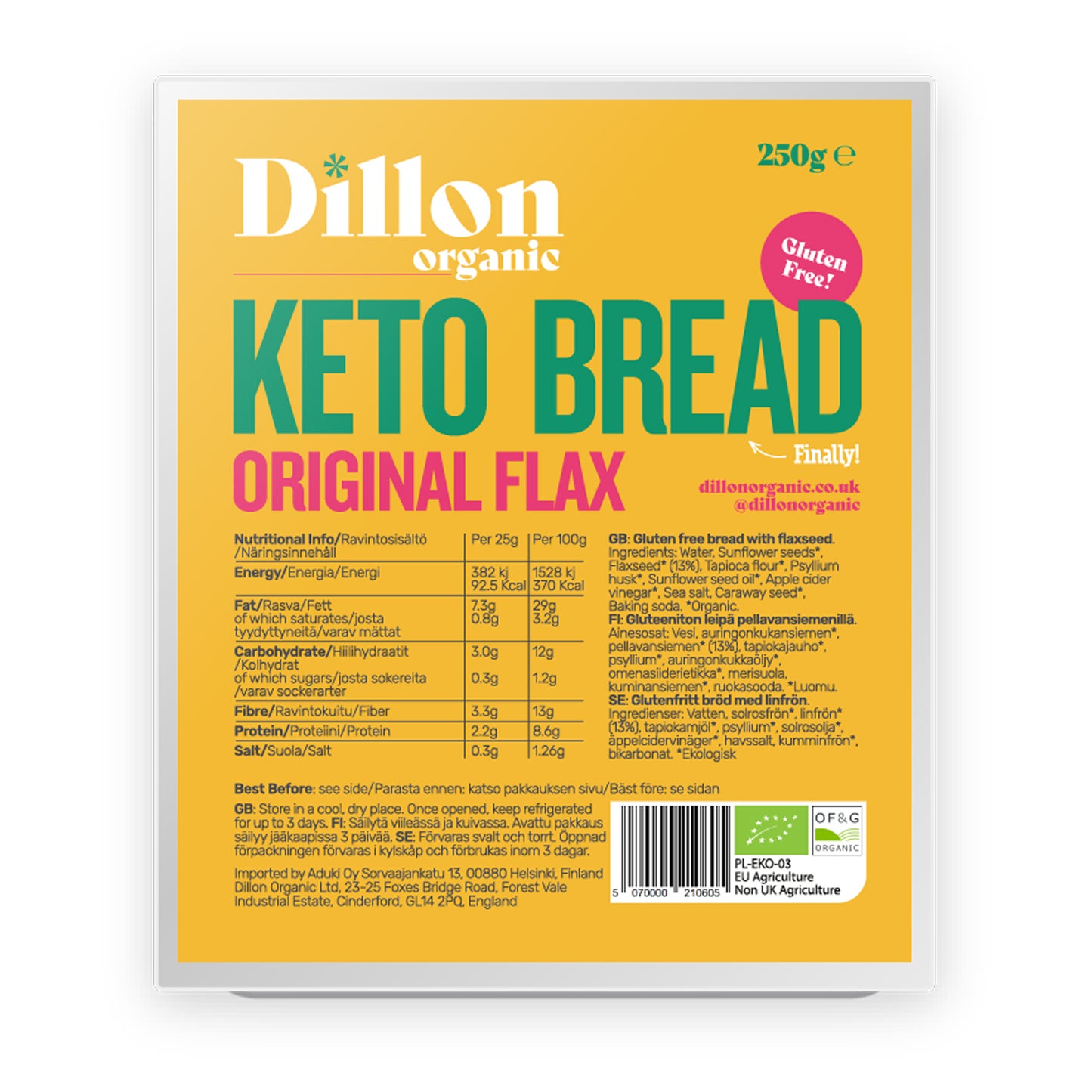 Original Flax Keto Bread 250g