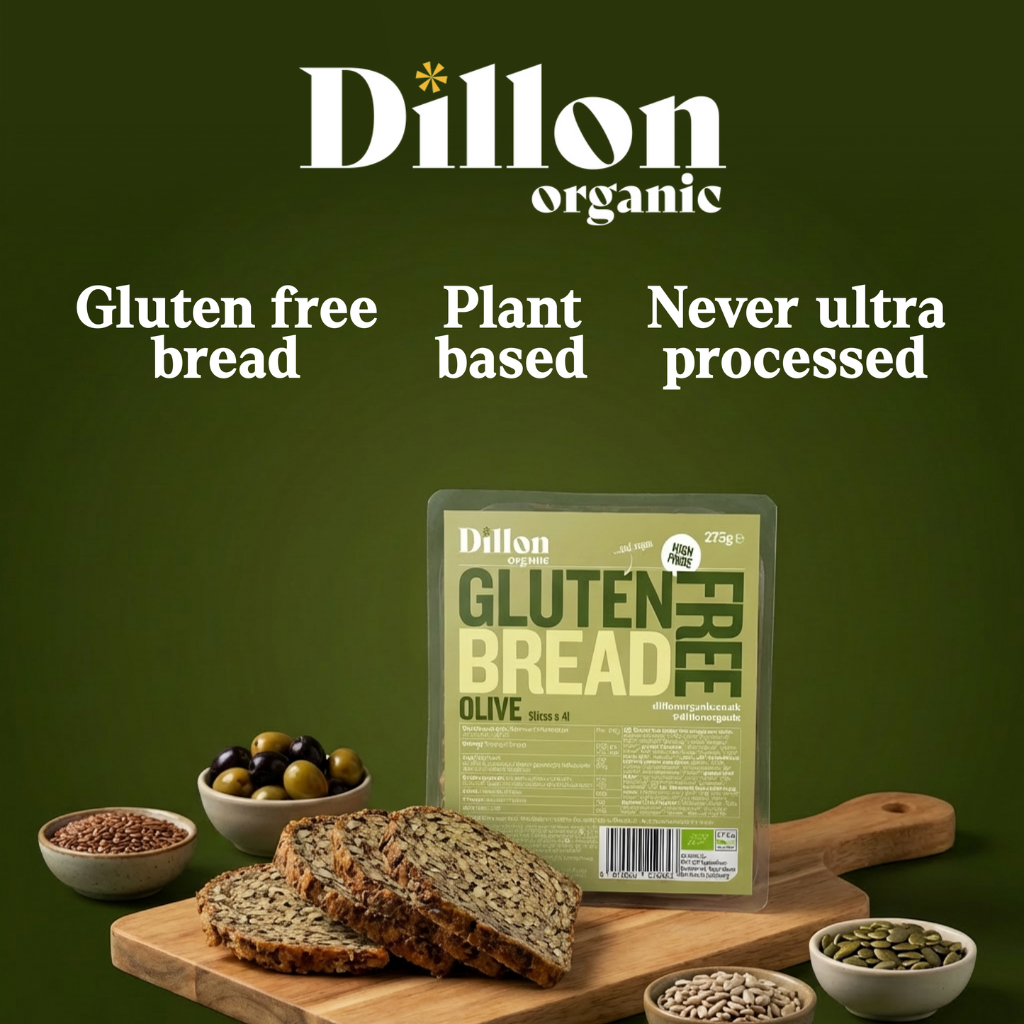 Sliced Gluten Free Olive Bread 275g