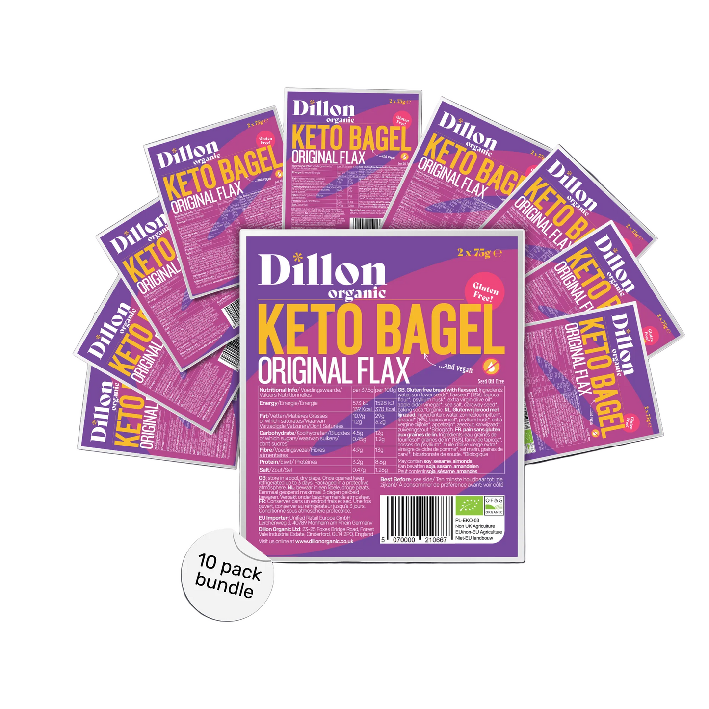 Original Flax Keto Bagel - Pack of 10