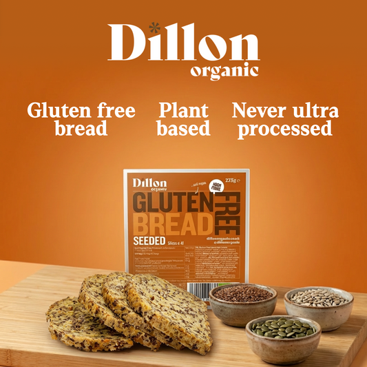 Gluten Free Seeded Bread | Low Carb High Fibre Bread | 275g | Dillon Organic